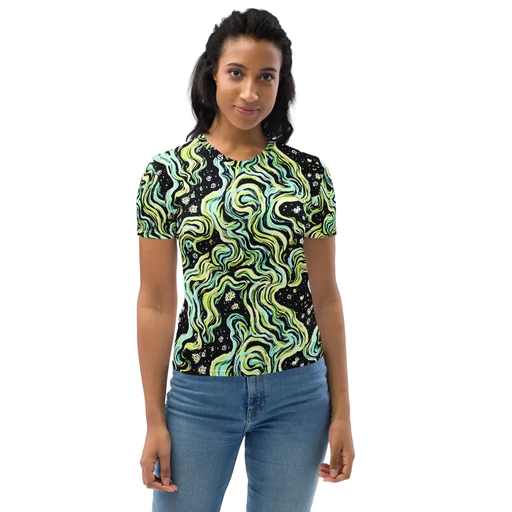 Celestial Slither on Women's Crew Neck T-Shirt — Front