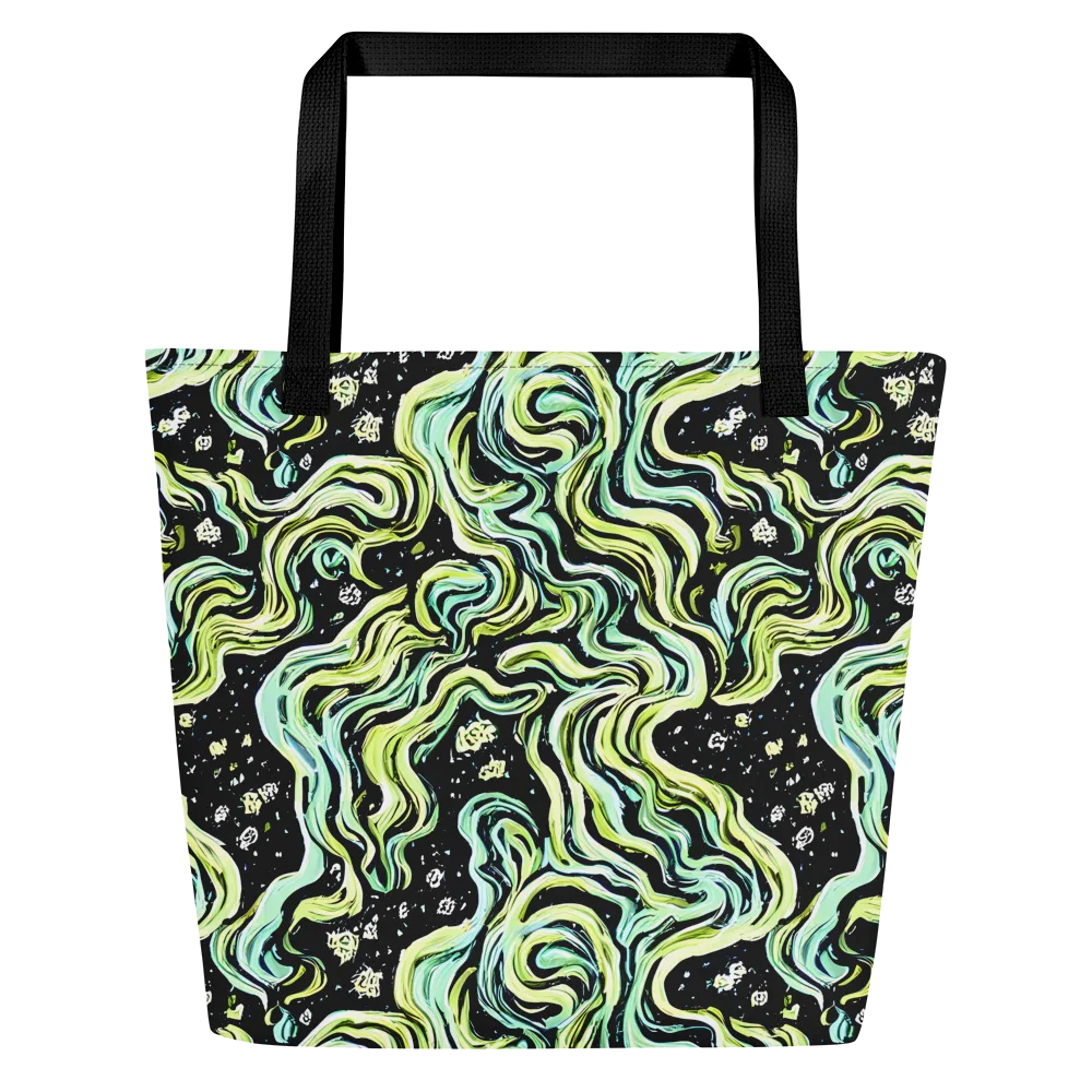 Celestial Slither on Large Tote Bag W/ Pocket — Front