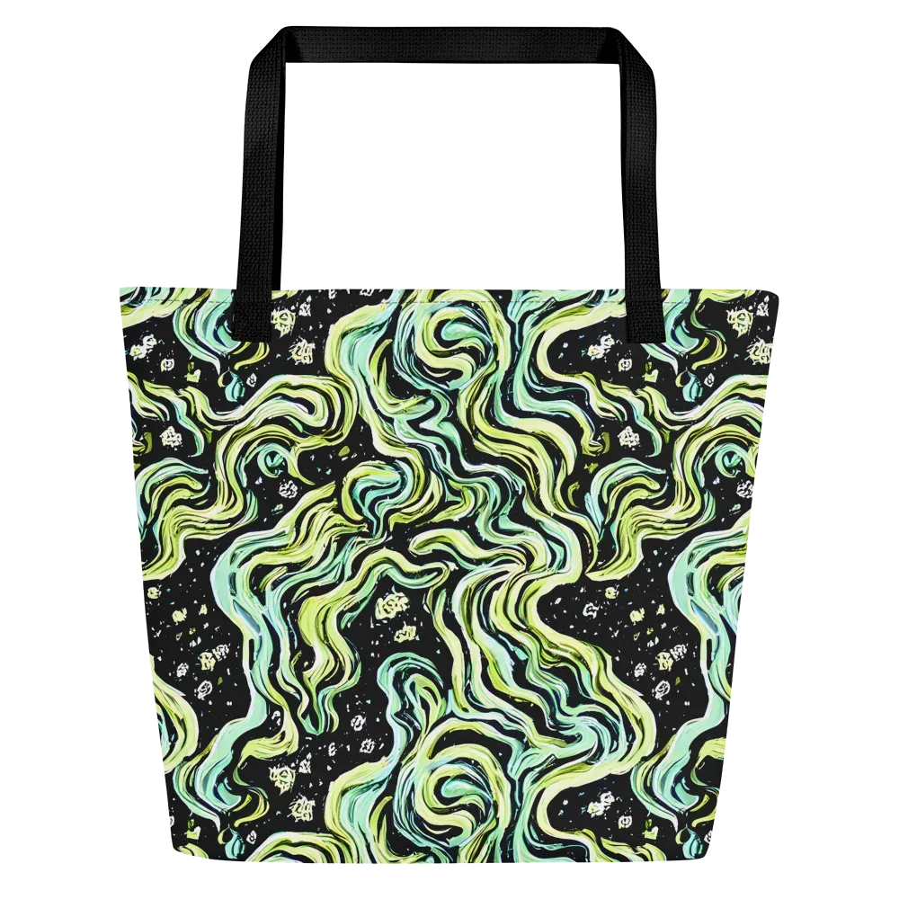 Celestial Slither on Large Tote Bag W/ Pocket — Front