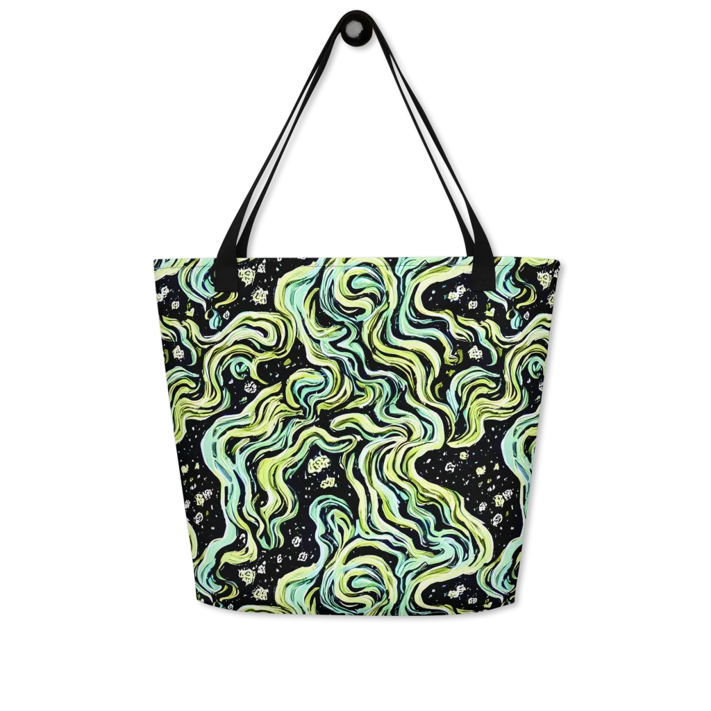Celestial Slither on Large Tote Bag W/ Pocket — Front