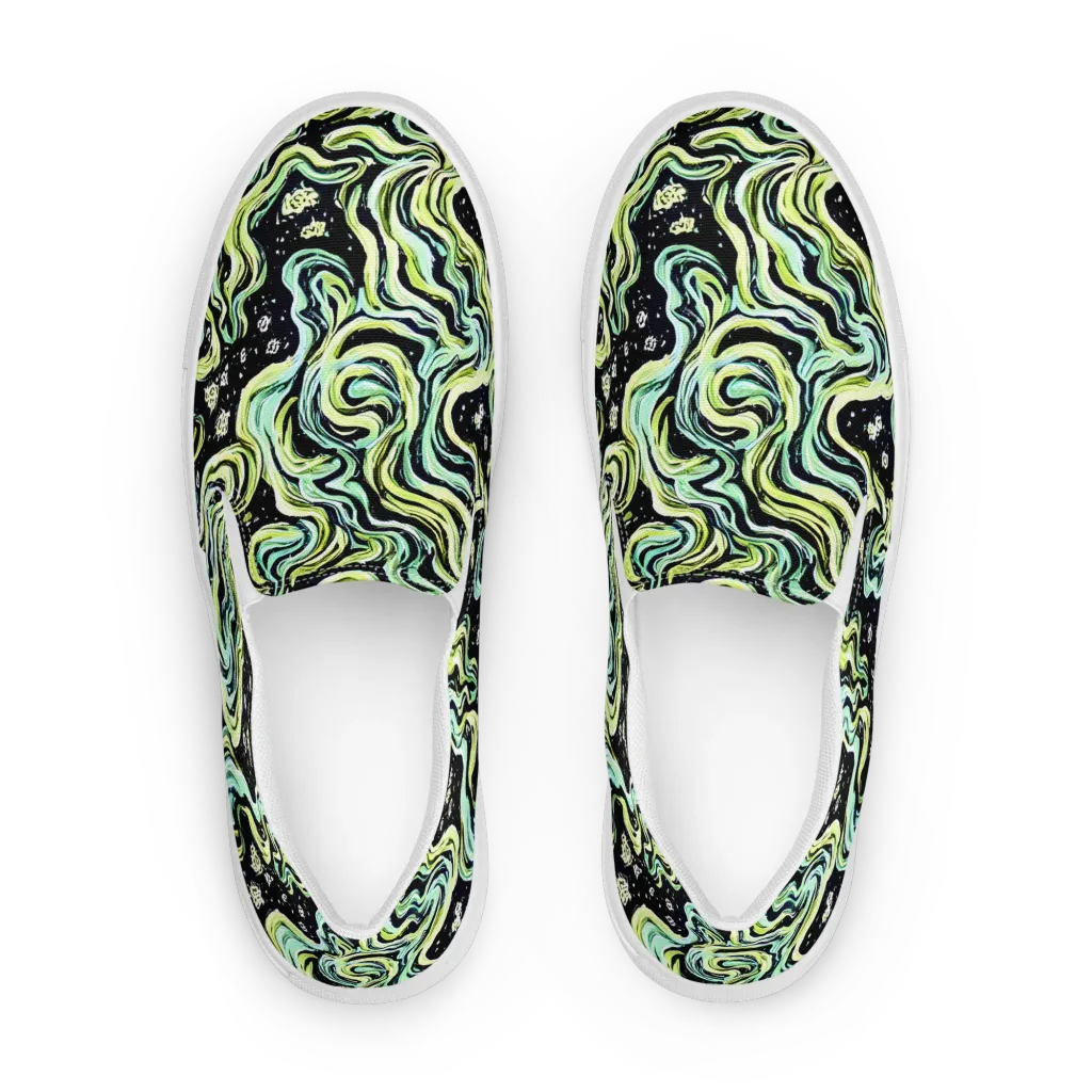 Celestial Slither on Women's Slip-On Canvas Shoes — Front