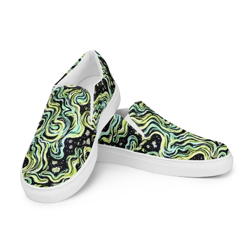 Celestial Slither on a Women's Slip-On Canvas Shoes