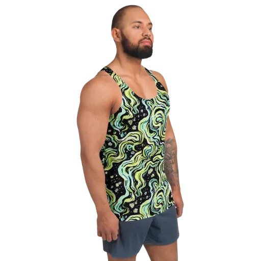 Celestial Slither on a Men's Tank Top