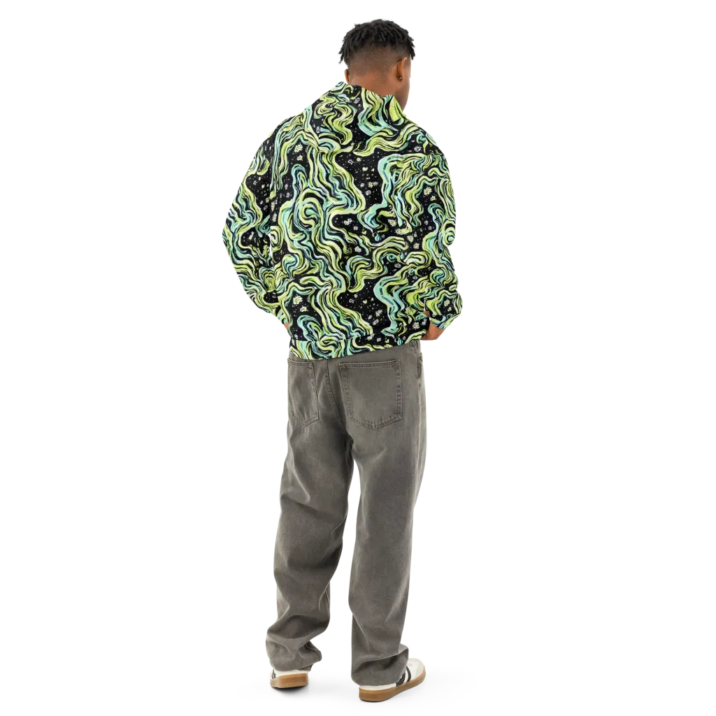 Celestial Slither on Cotton Hoodie — Back
