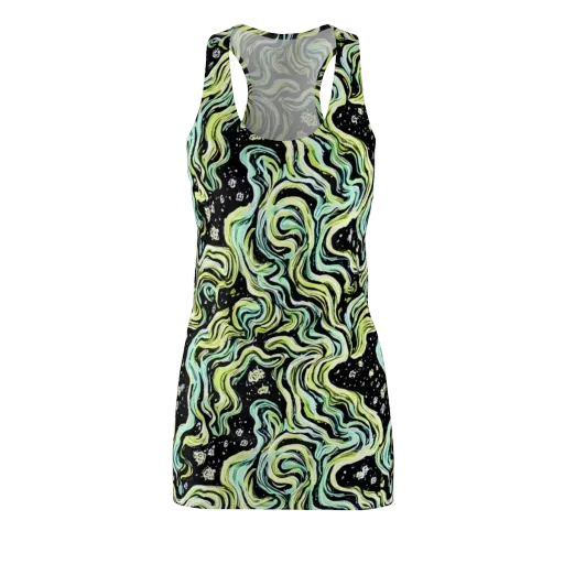 Celestial Slither on a Racerback Dress