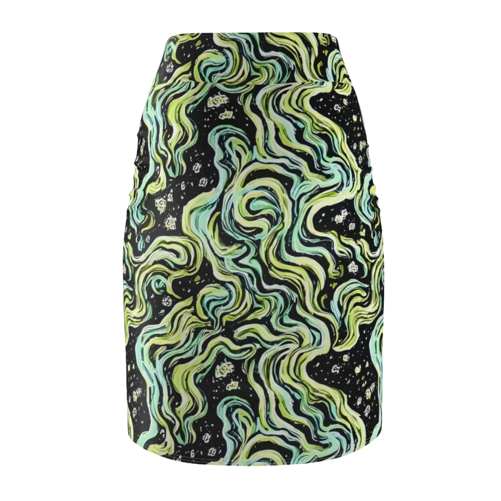 Celestial Slither on Pencil Skirt — Back