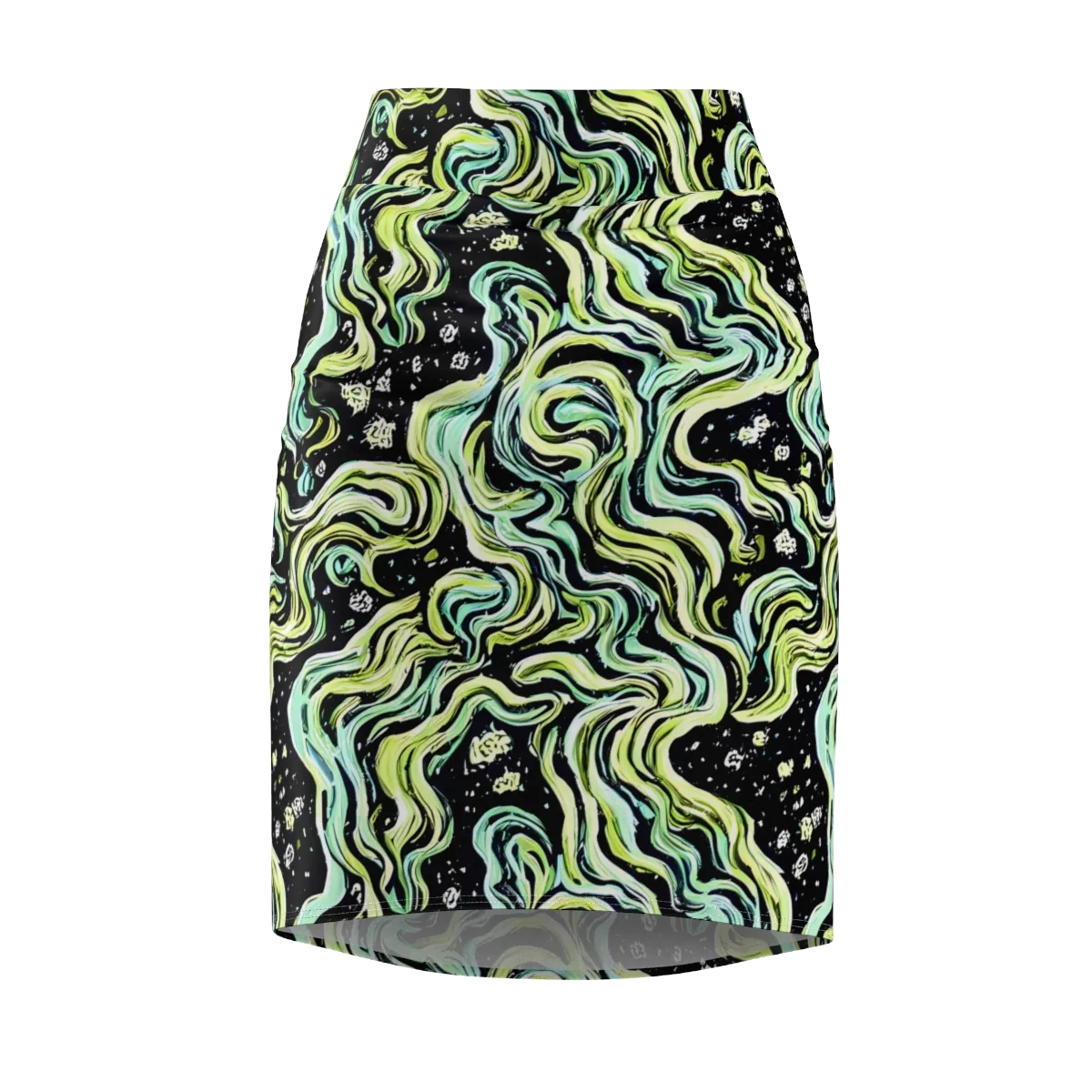 Celestial Slither on Pencil Skirt — Front