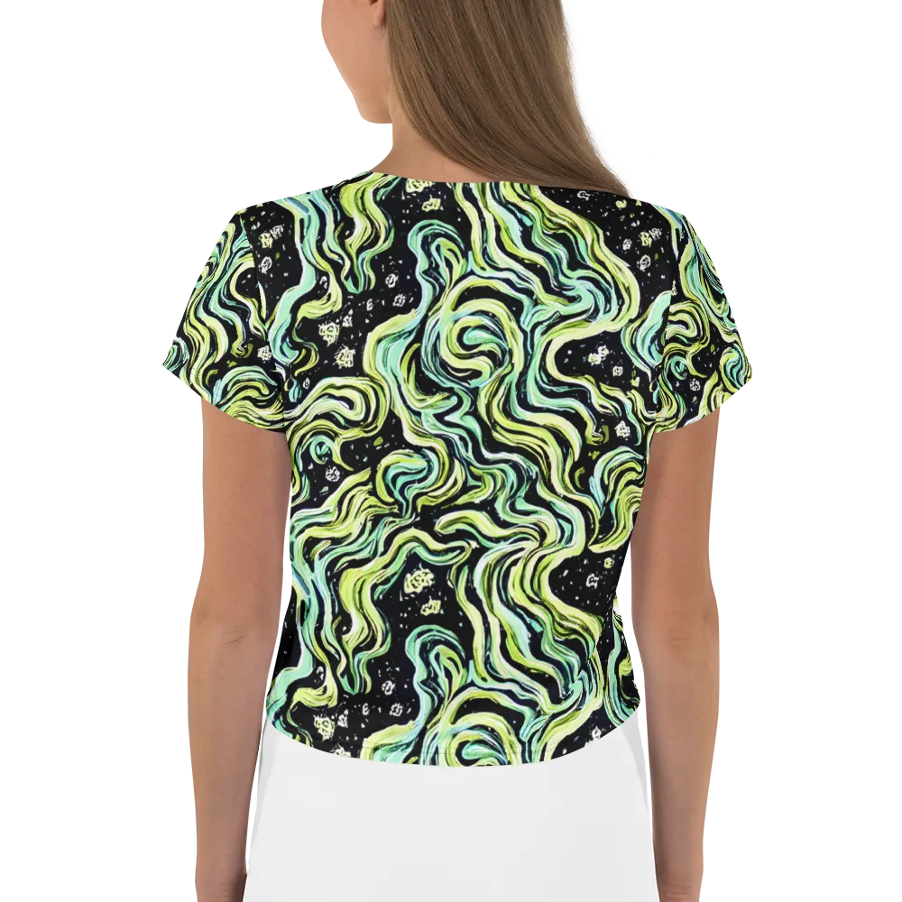 Celestial Slither on Crop Tee — Back