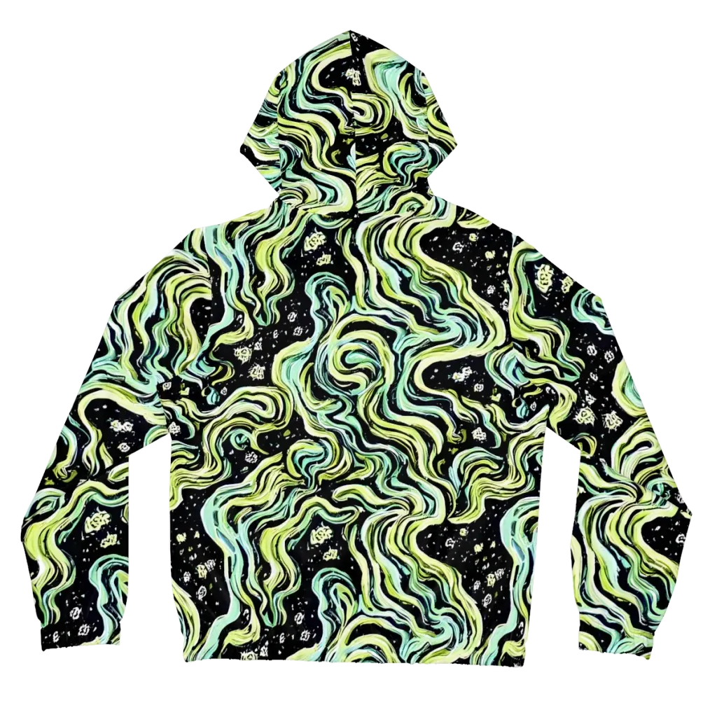 Celestial Slither on Women's Full-Zip Hoodie — Back