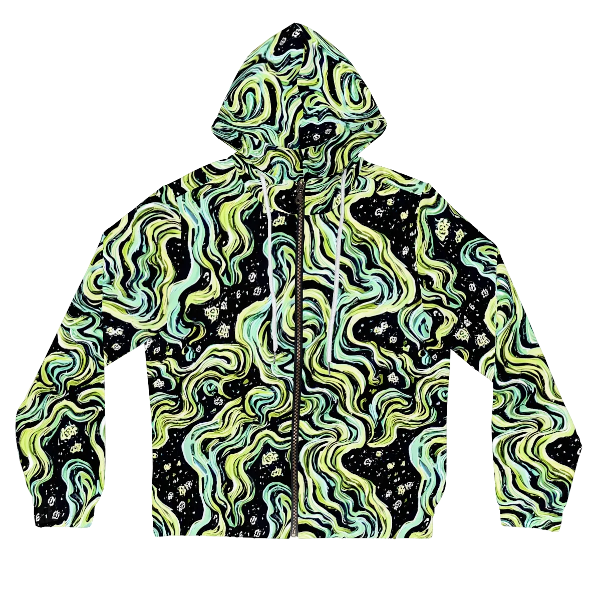 Celestial Slither on Women's Full-Zip Hoodie — Front