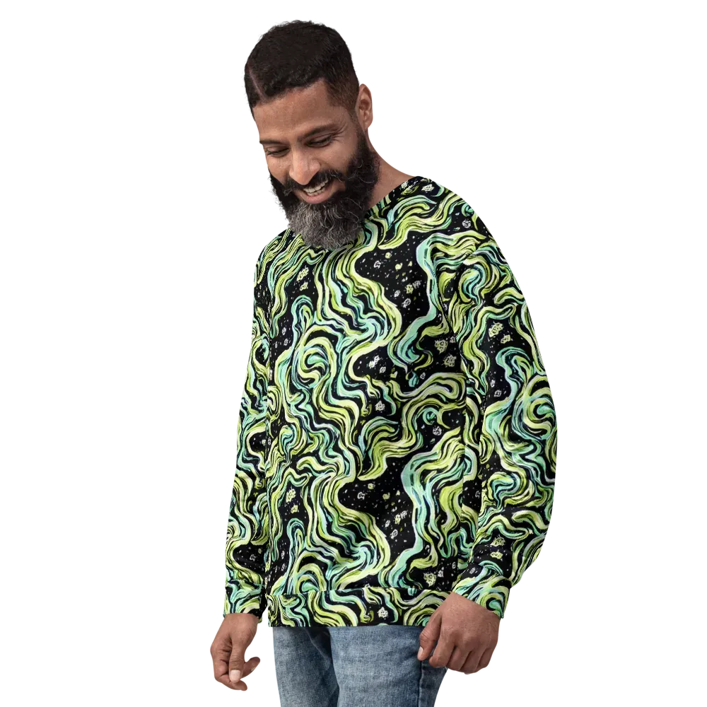 Celestial Slither on Sweatshirt — Left Front