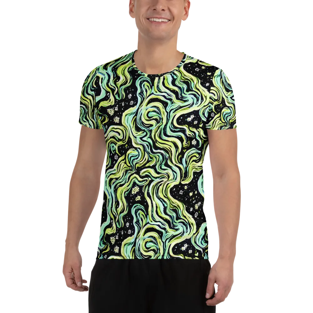 Celestial Slither on Men's Athletic T-Shirt — Front