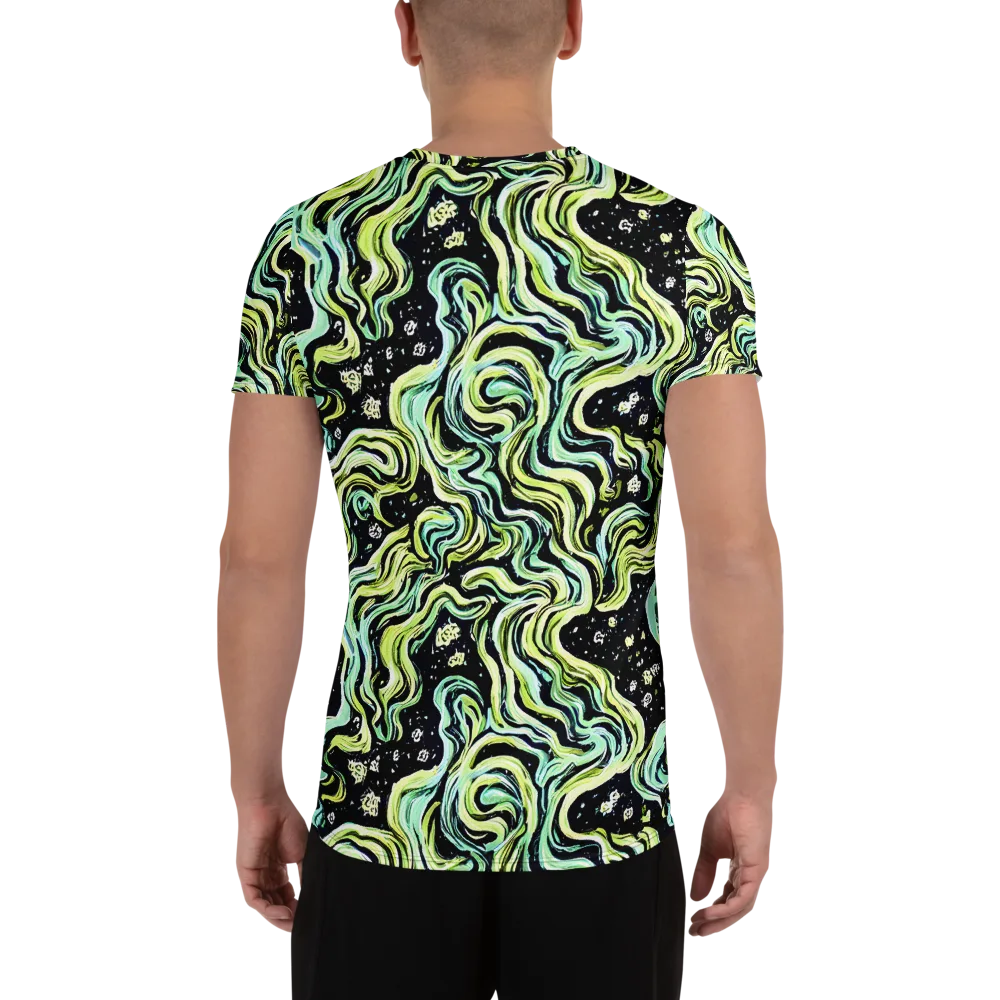 Celestial Slither on Men's Athletic T-Shirt — Back