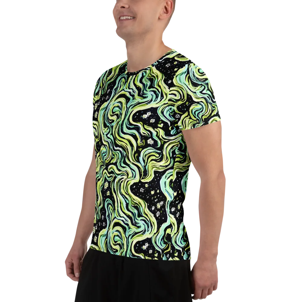 Celestial Slither on Men's Athletic T-Shirt — Left