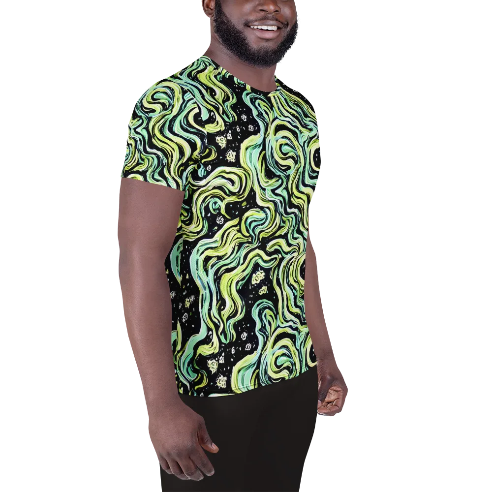 Celestial Slither on Men's Athletic T-Shirt — Right