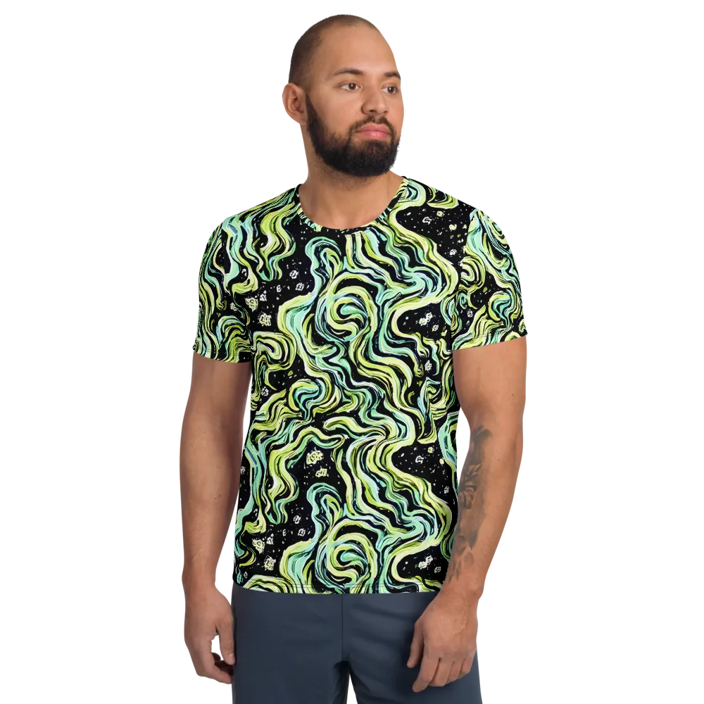 Celestial Slither on Men's Athletic T-Shirt — Front