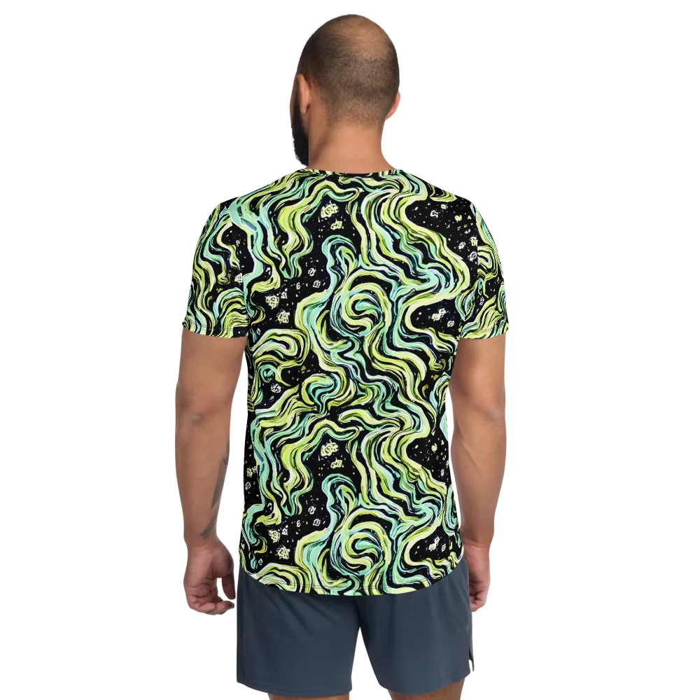 Celestial Slither on Men's Athletic T-Shirt — Back