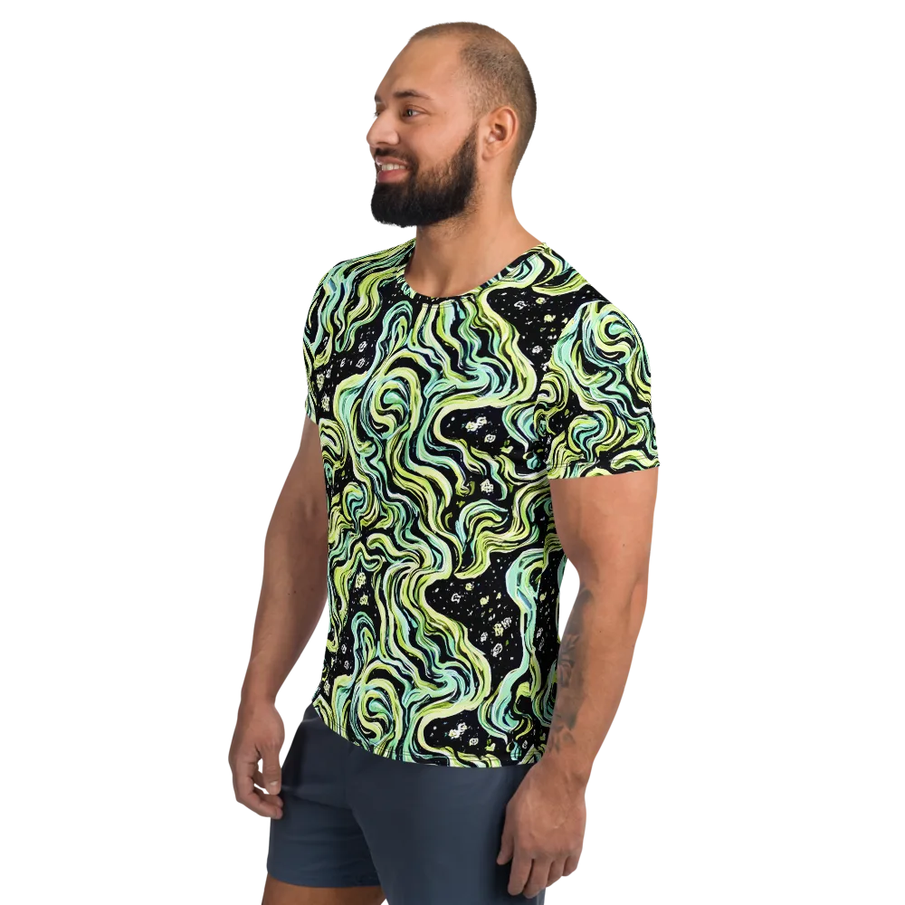 Celestial Slither on Men's Athletic T-Shirt — Left