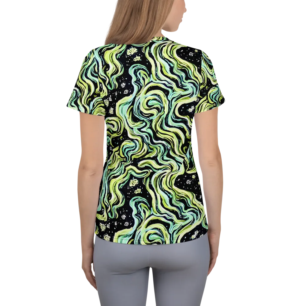 Celestial Slither on Women's Athletic T-Shirt — Back