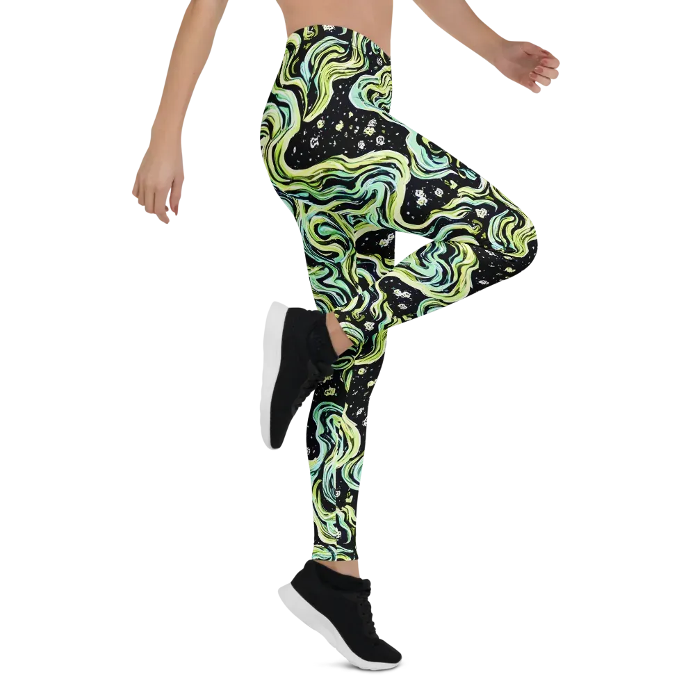 Celestial Slither on Leggings — Right