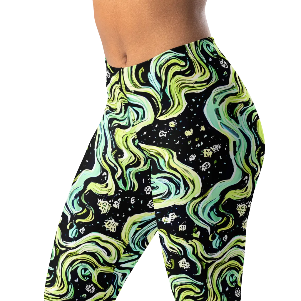 Celestial Slither on Leggings — Left Front