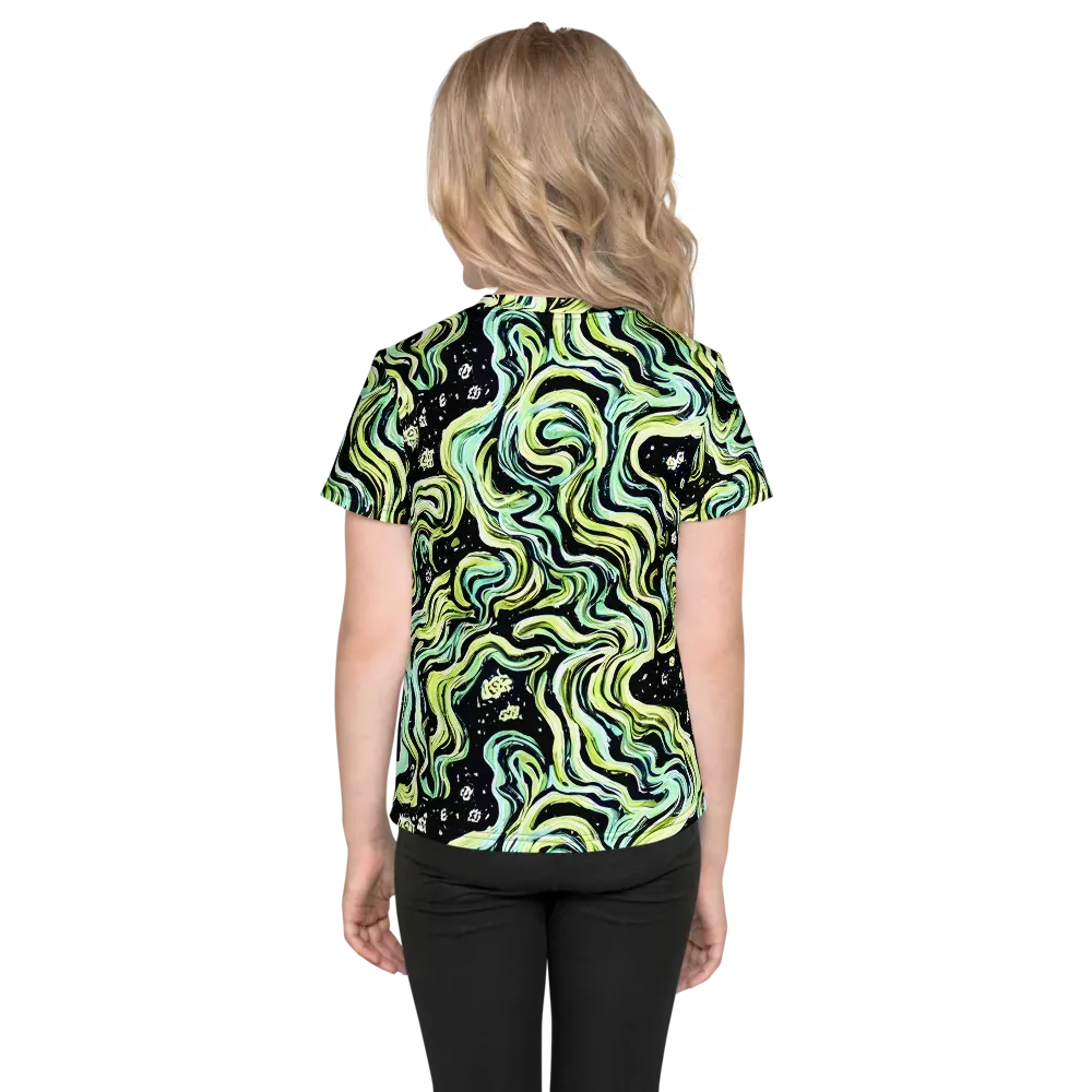 Celestial Slither on Kids Crew Neck T-Shirt — Back