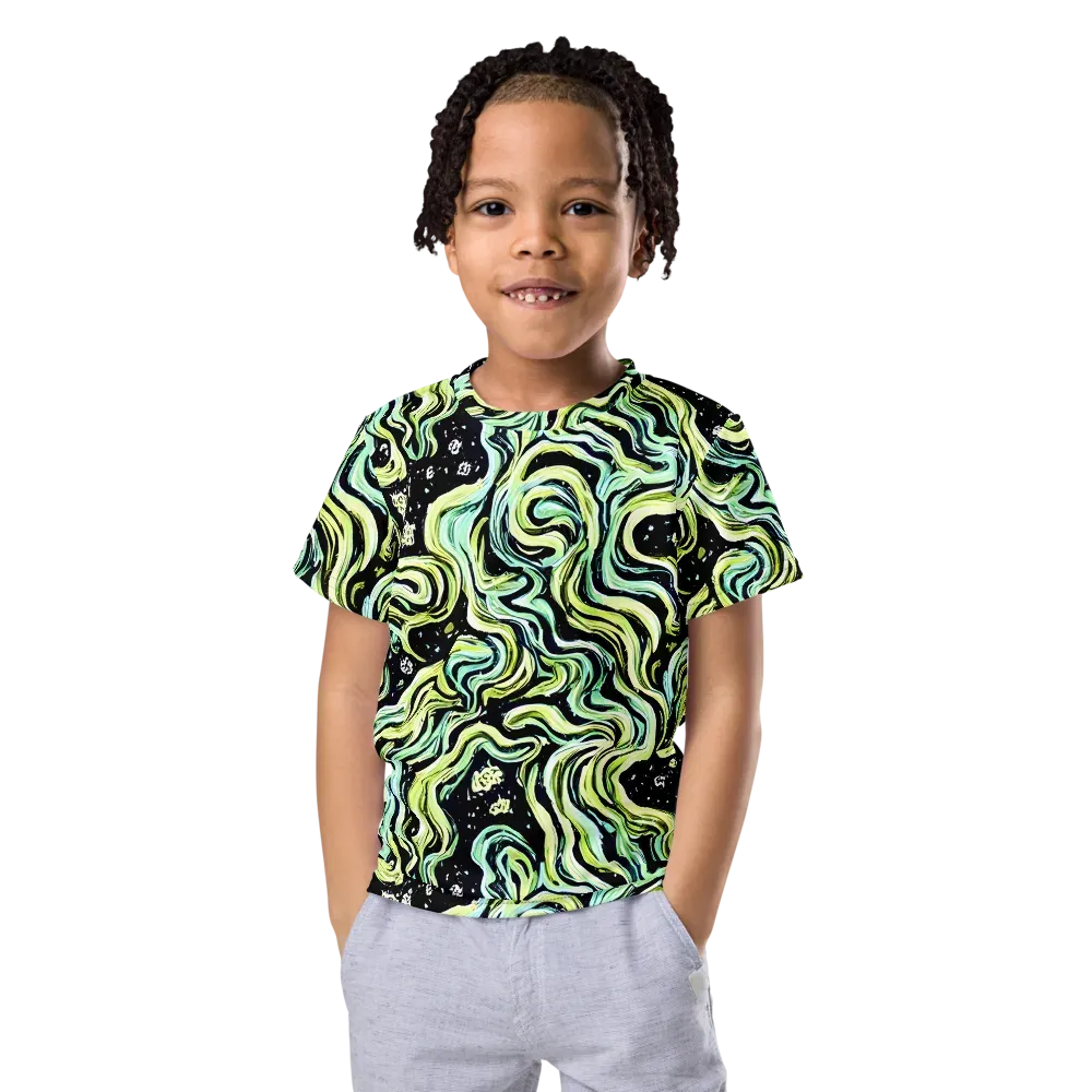 Celestial Slither on Kids Crew Neck T-Shirt — Front