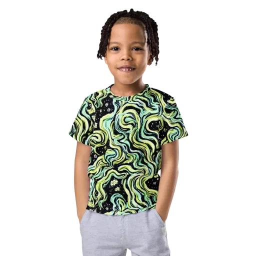 Celestial Slither on a Kids Crew Neck T-Shirt