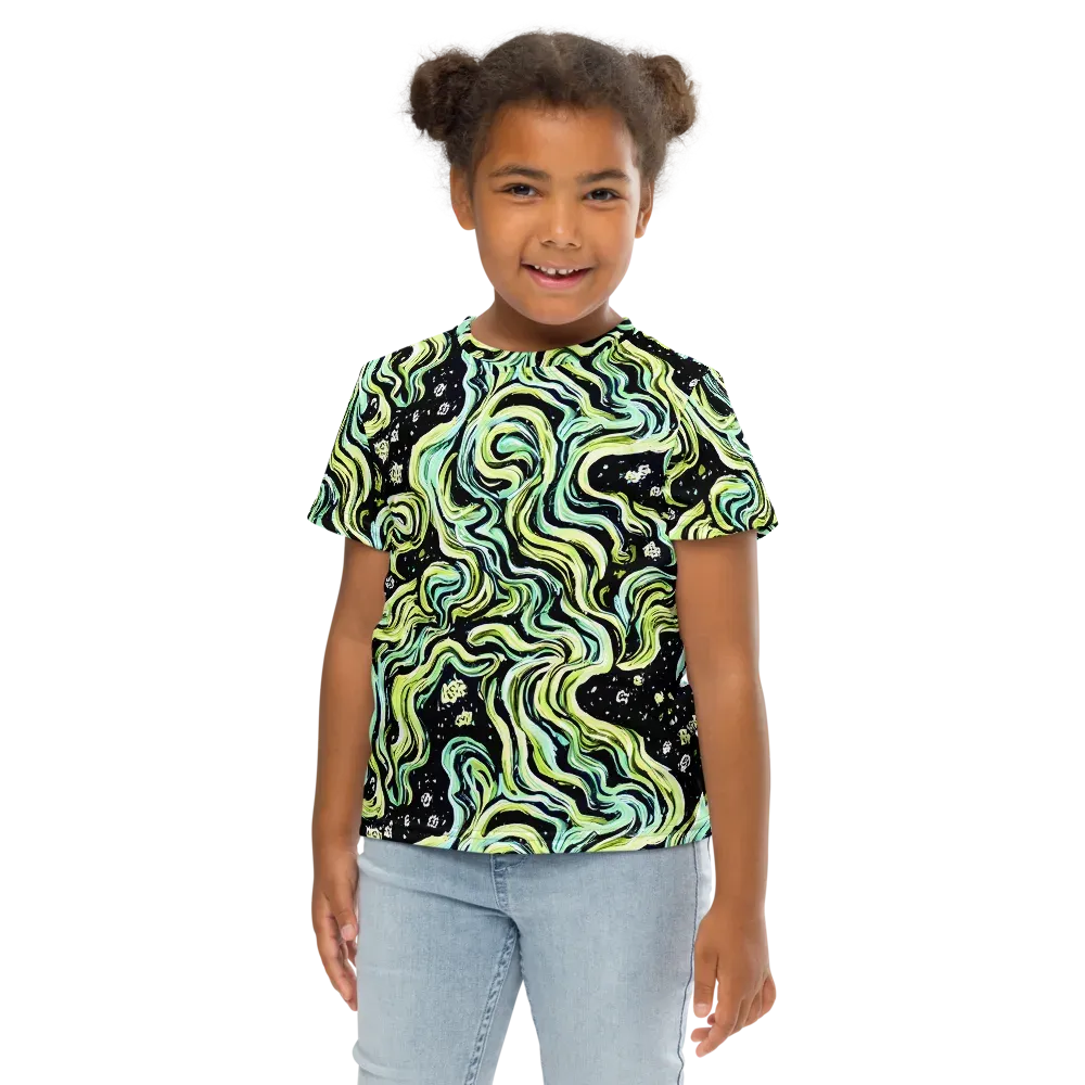 Celestial Slither on Kids Crew Neck T-Shirt — Front