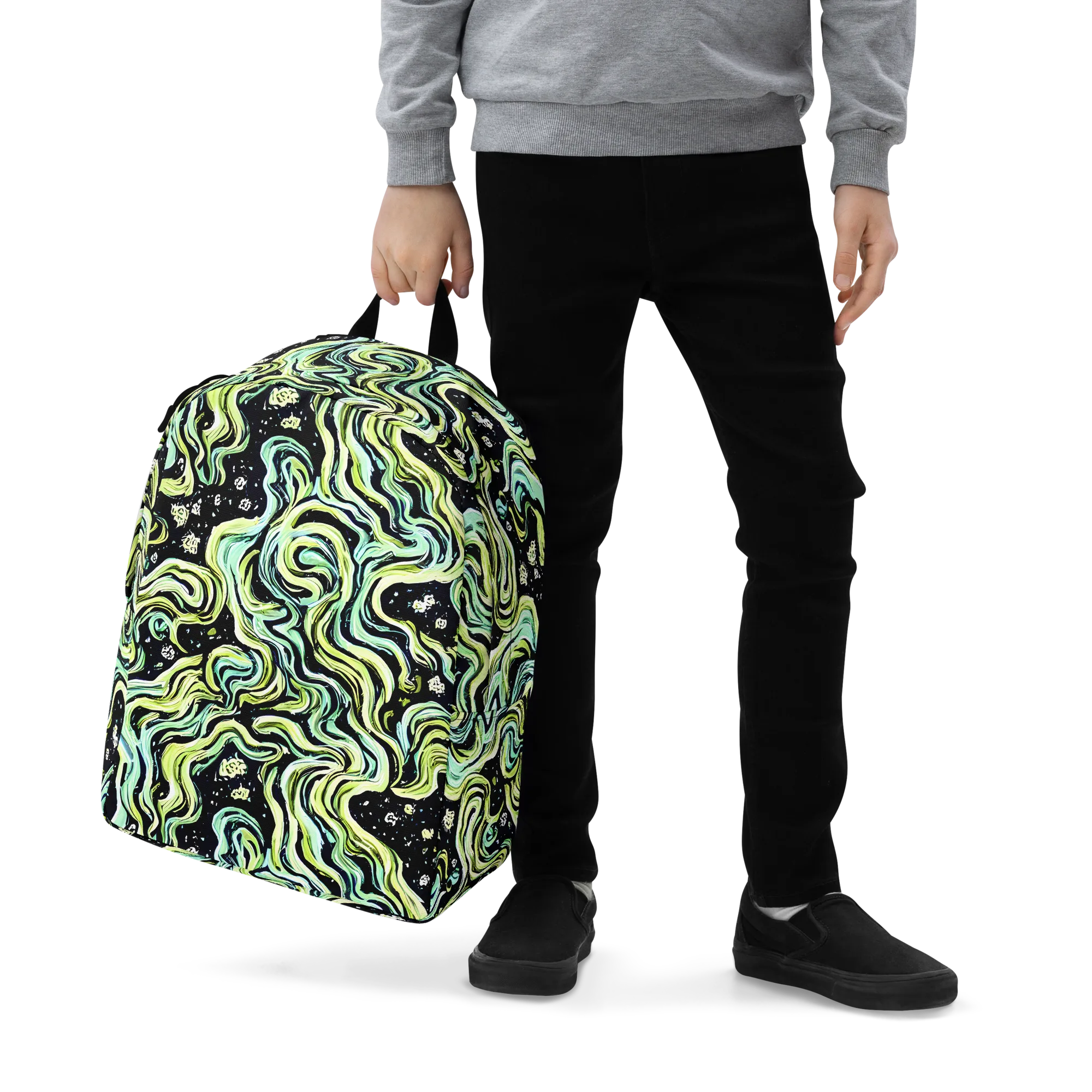 Celestial Slither on Minimalist Backpack — Zoomed-in