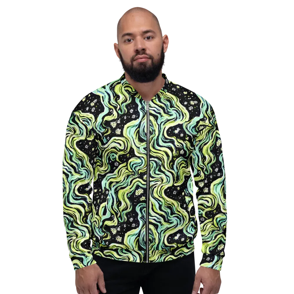 Celestial Slither on Bomber Jacket — Front