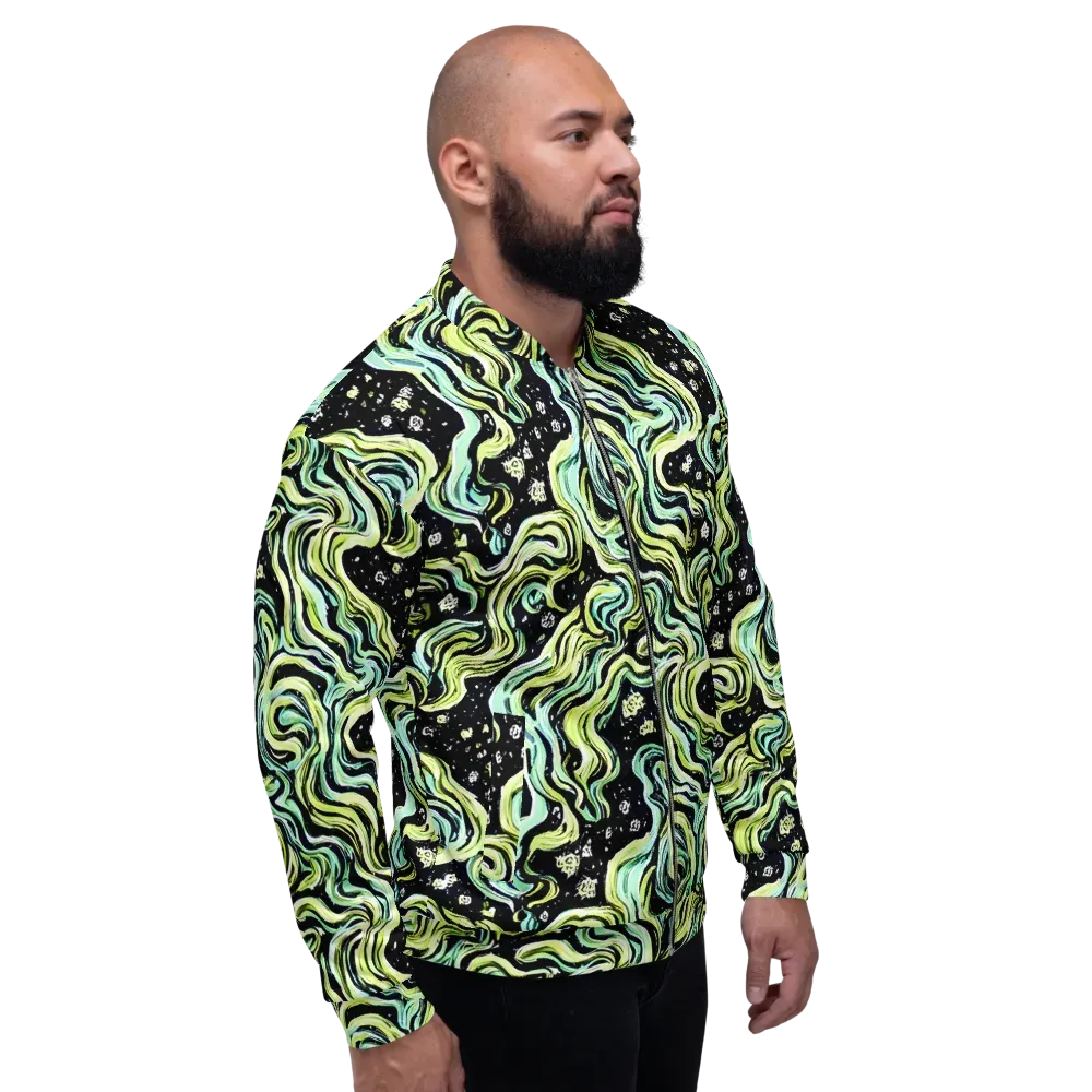 Celestial Slither on Bomber Jacket — Right