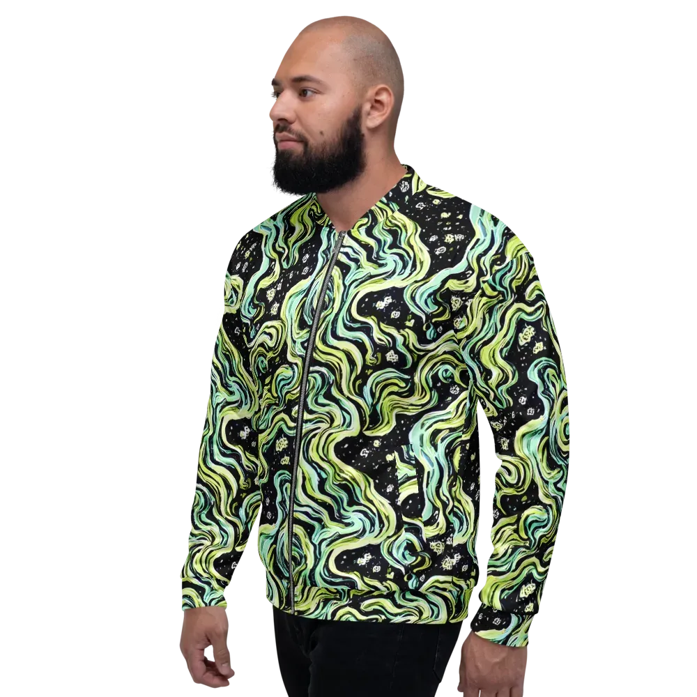 Celestial Slither on Bomber Jacket — Left