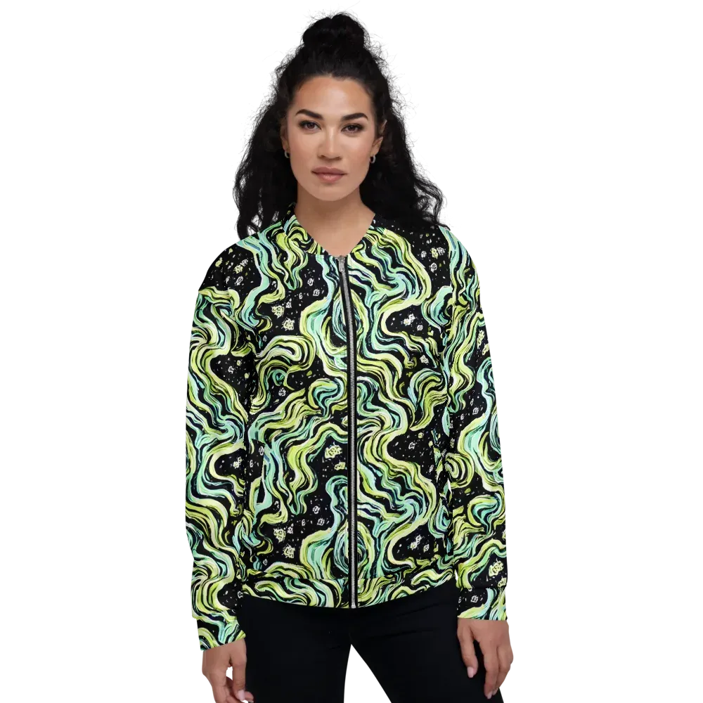 Celestial Slither on Bomber Jacket — Front