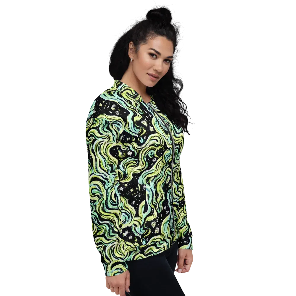 Celestial Slither on Bomber Jacket — Right