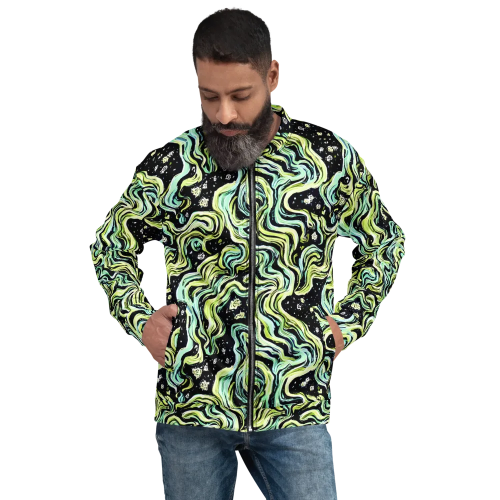 Celestial Slither on Bomber Jacket — Front