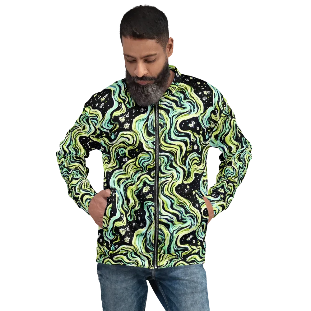 Celestial Slither on Bomber Jacket — Front