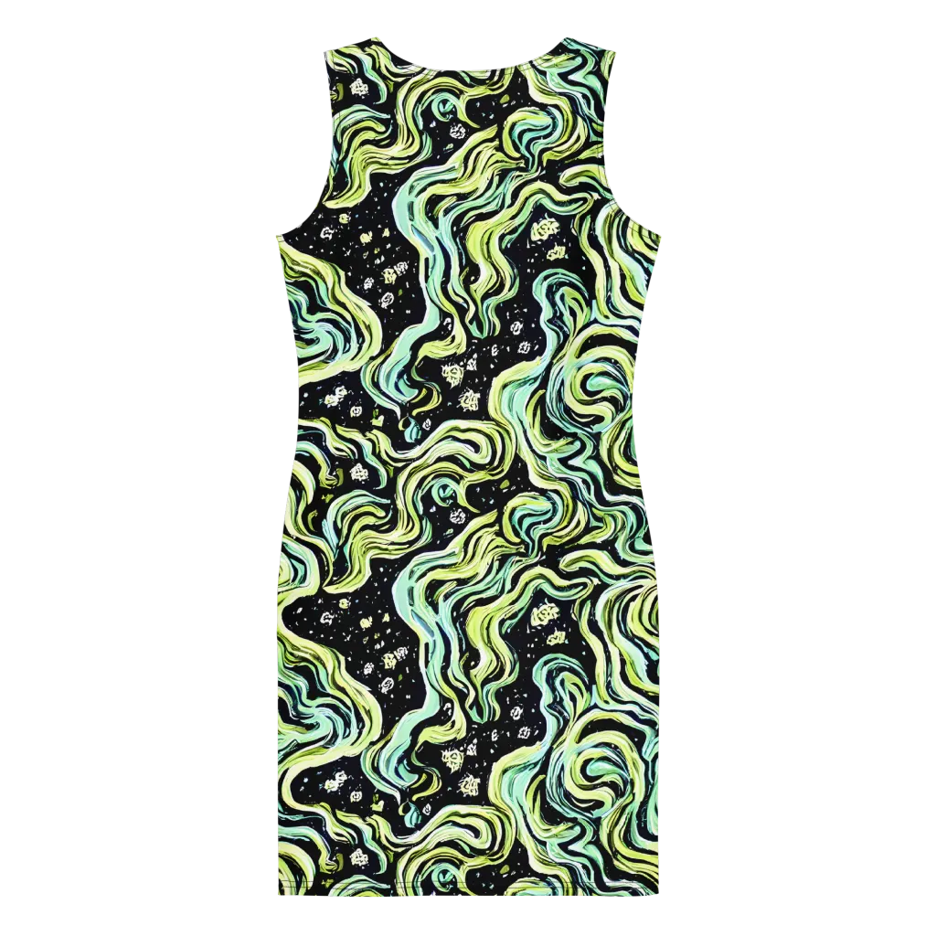 Celestial Slither on Bodycon Dress — Back