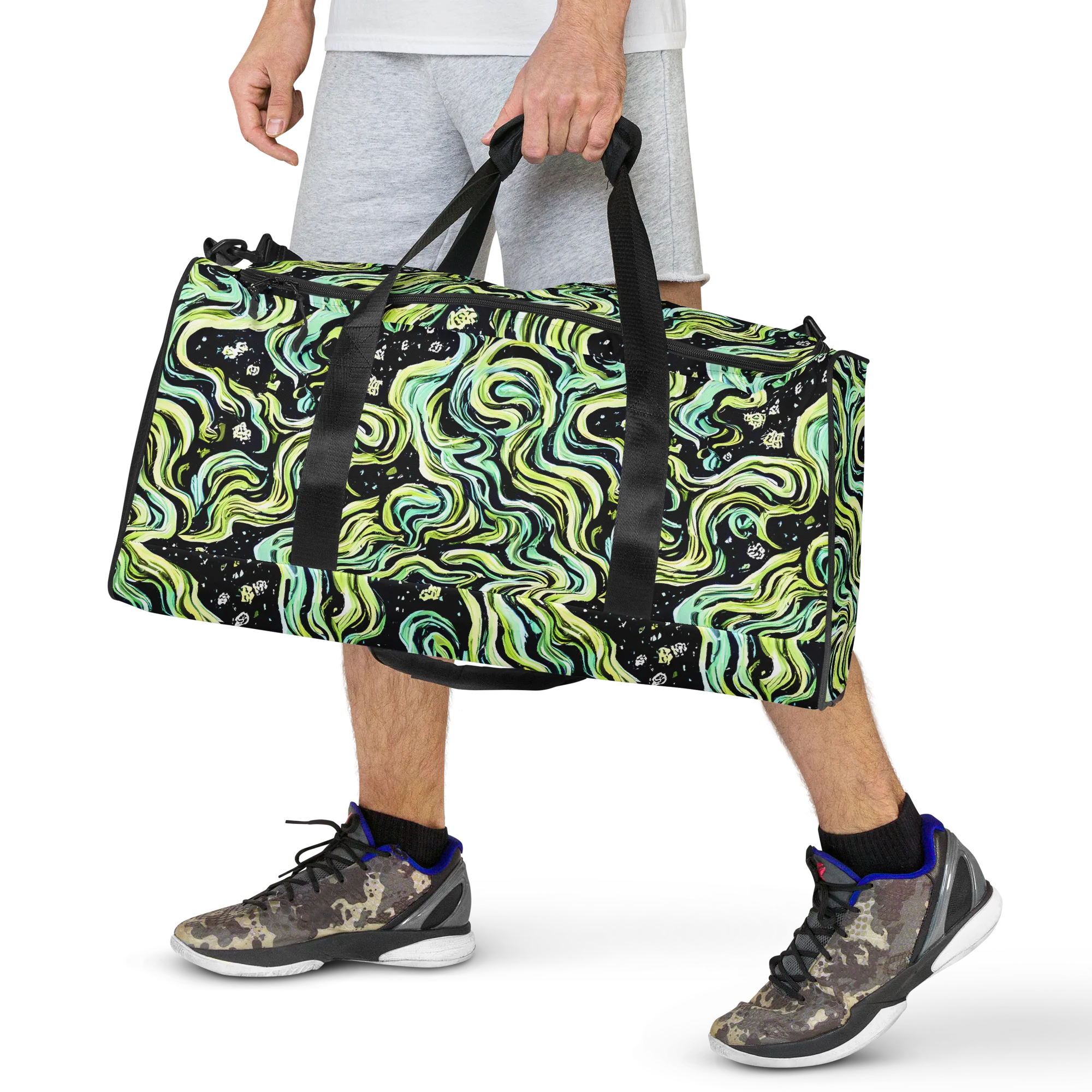 Celestial Slither on Duffle Bag — Front