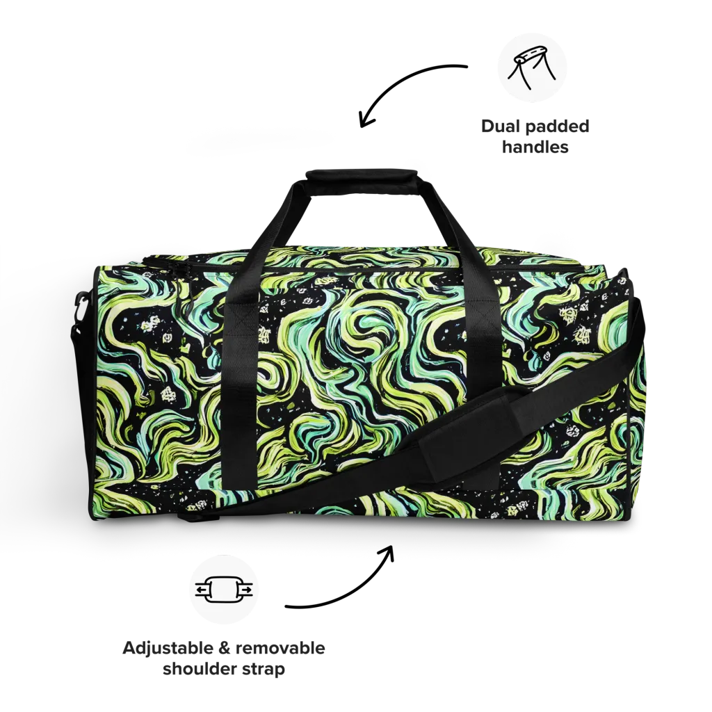 Celestial Slither on Duffle Bag — Front