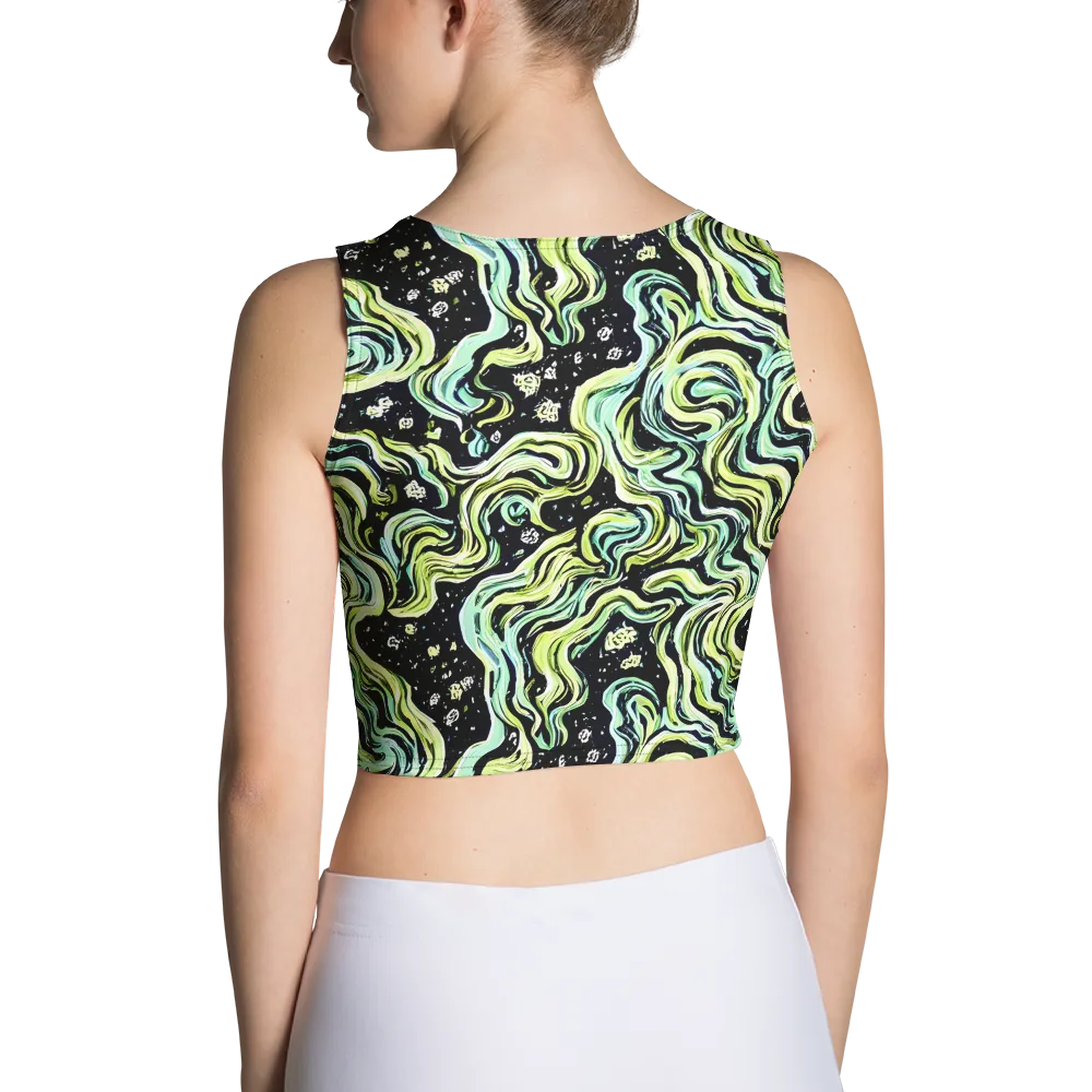 Celestial Slither on Crop Top — Back