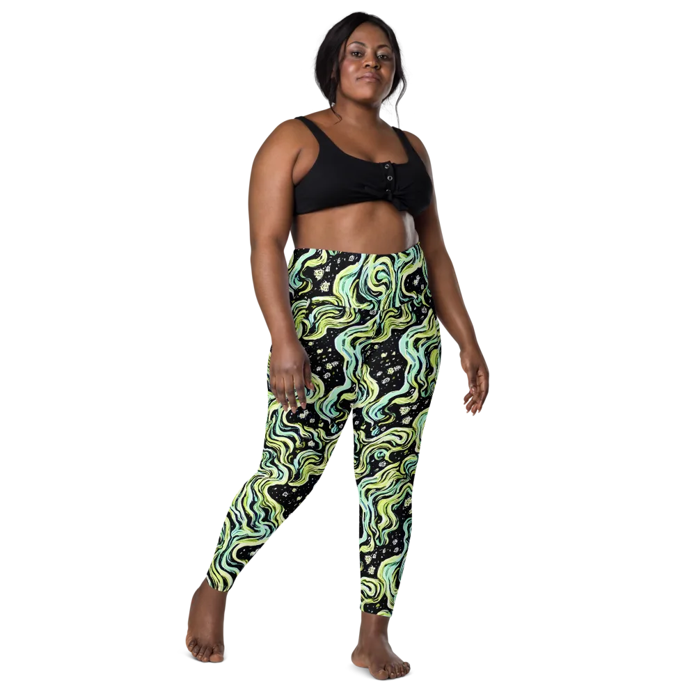 Celestial Slither on Leggings with Pockets — Front