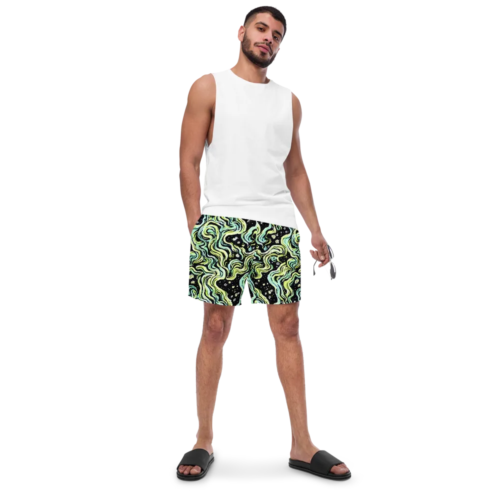Celestial Slither on Swim Trunks — Front