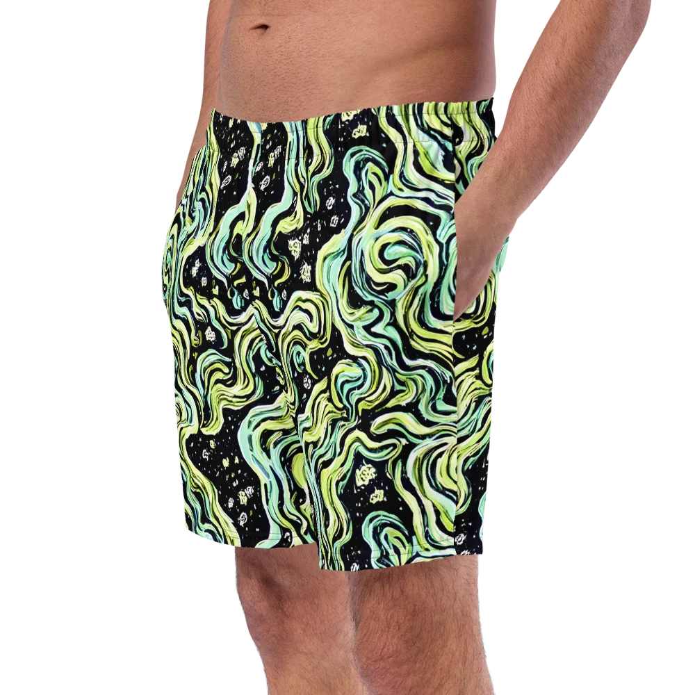 Celestial Slither on Swim Trunks — Left Front