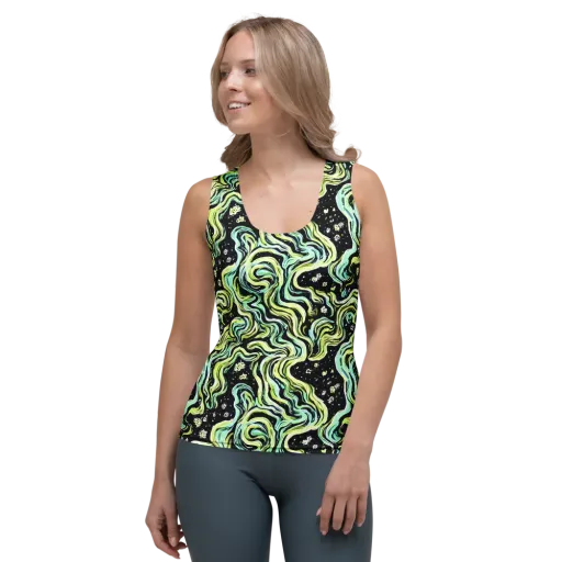 Celestial Slither on a Women's Tank Top