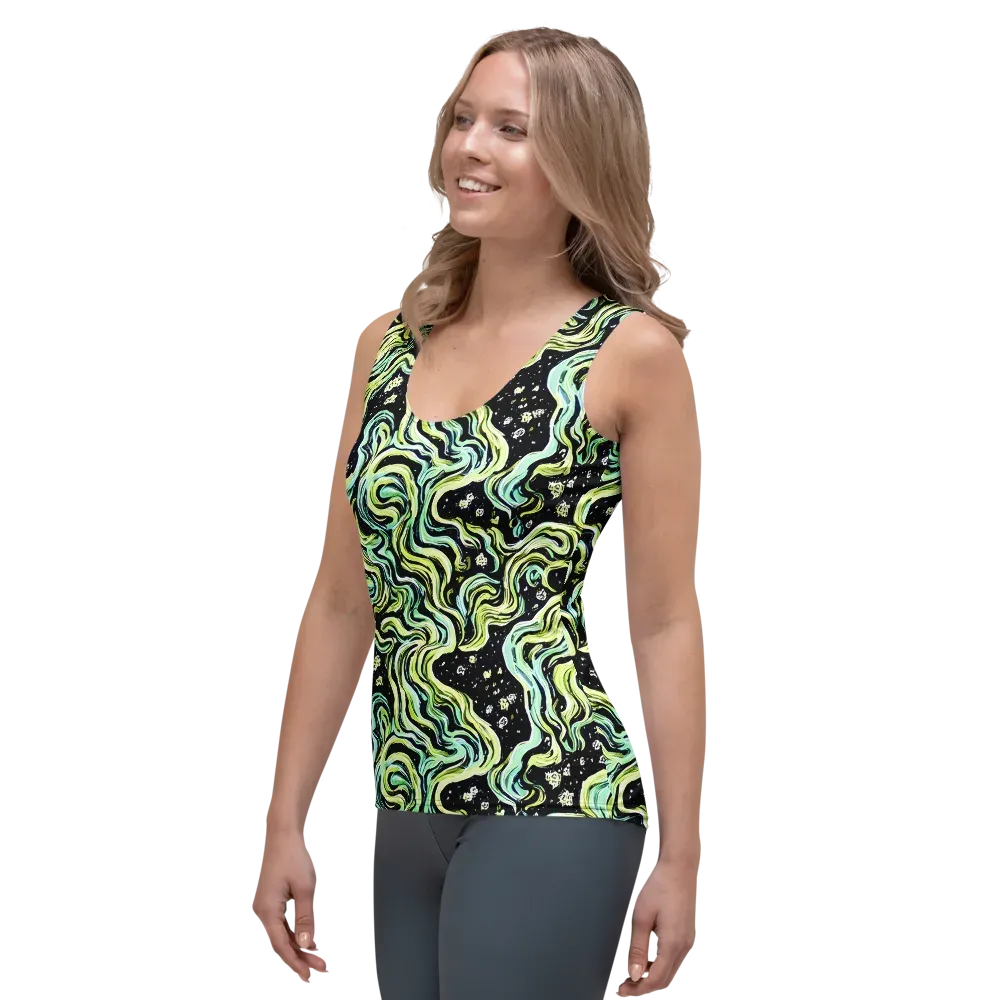 Celestial Slither on Women's Tank Top — Left Front
