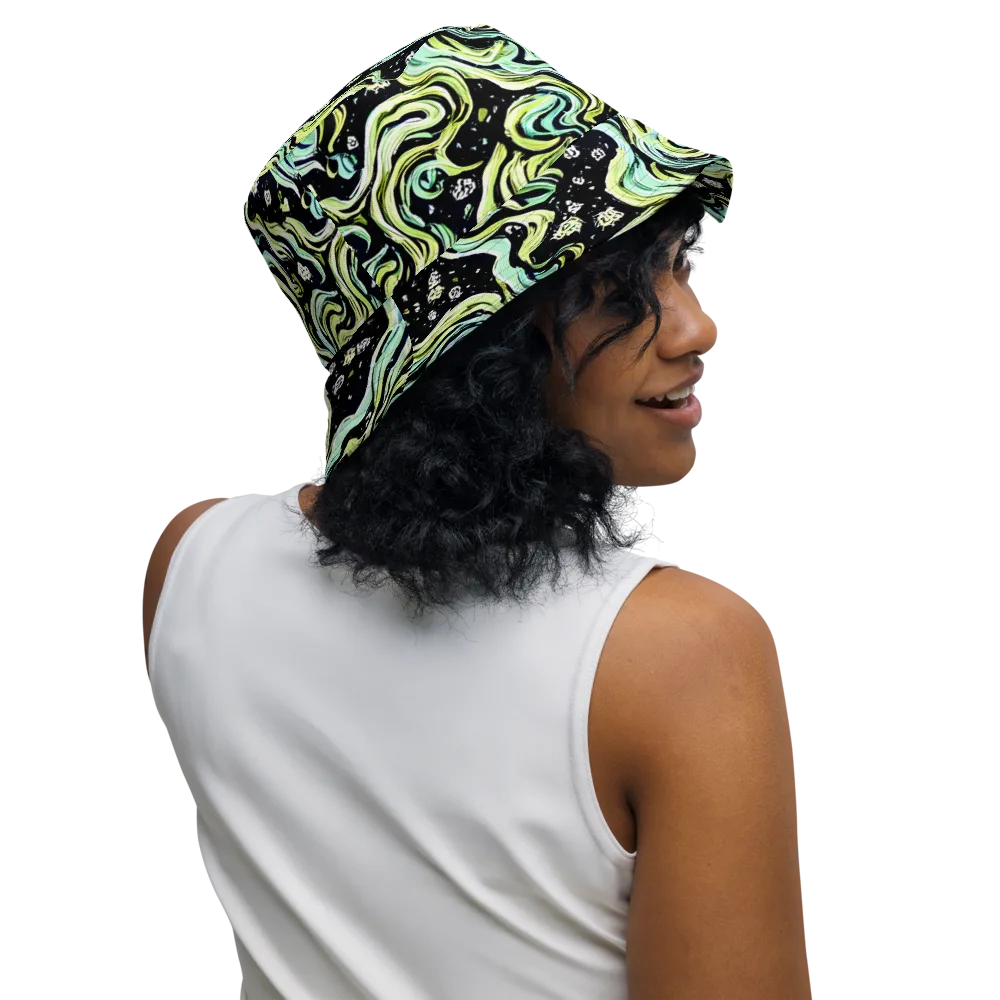 Celestial Slither on Reversible Bucket Hat — Right Outside
