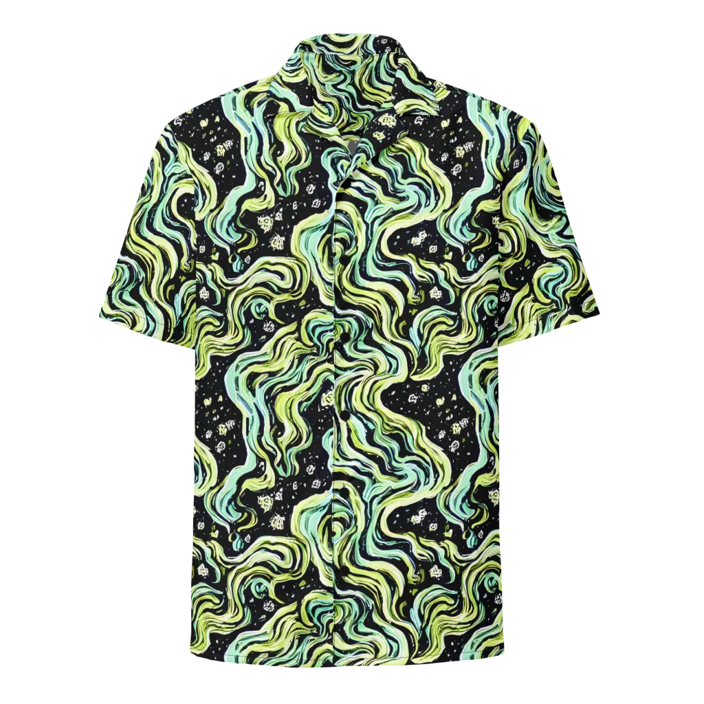 Celestial Slither on Button Shirt — Front