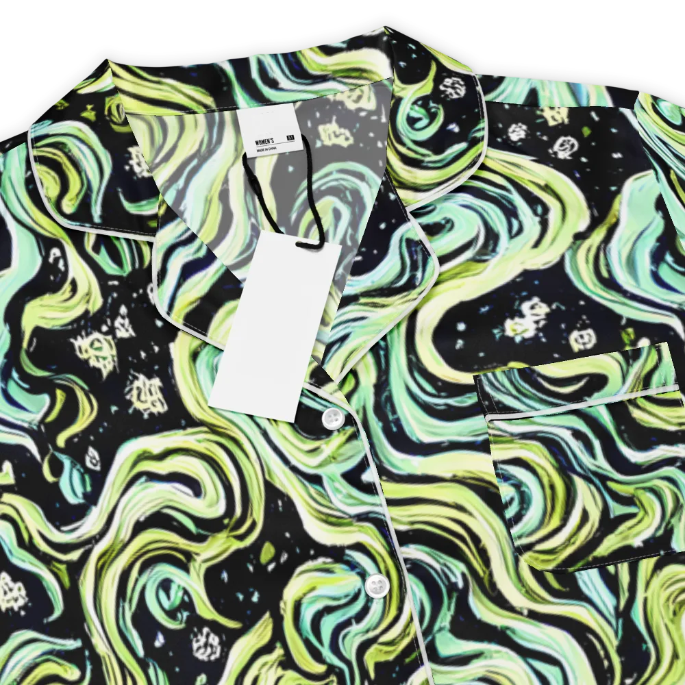 Celestial Slither on Women's Short Sleeve Pajama Top — Product details