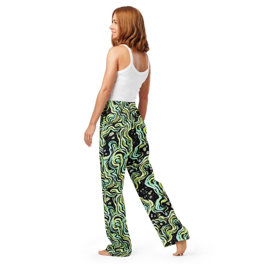 Celestial Slither on Women's Pajama Pants — Back